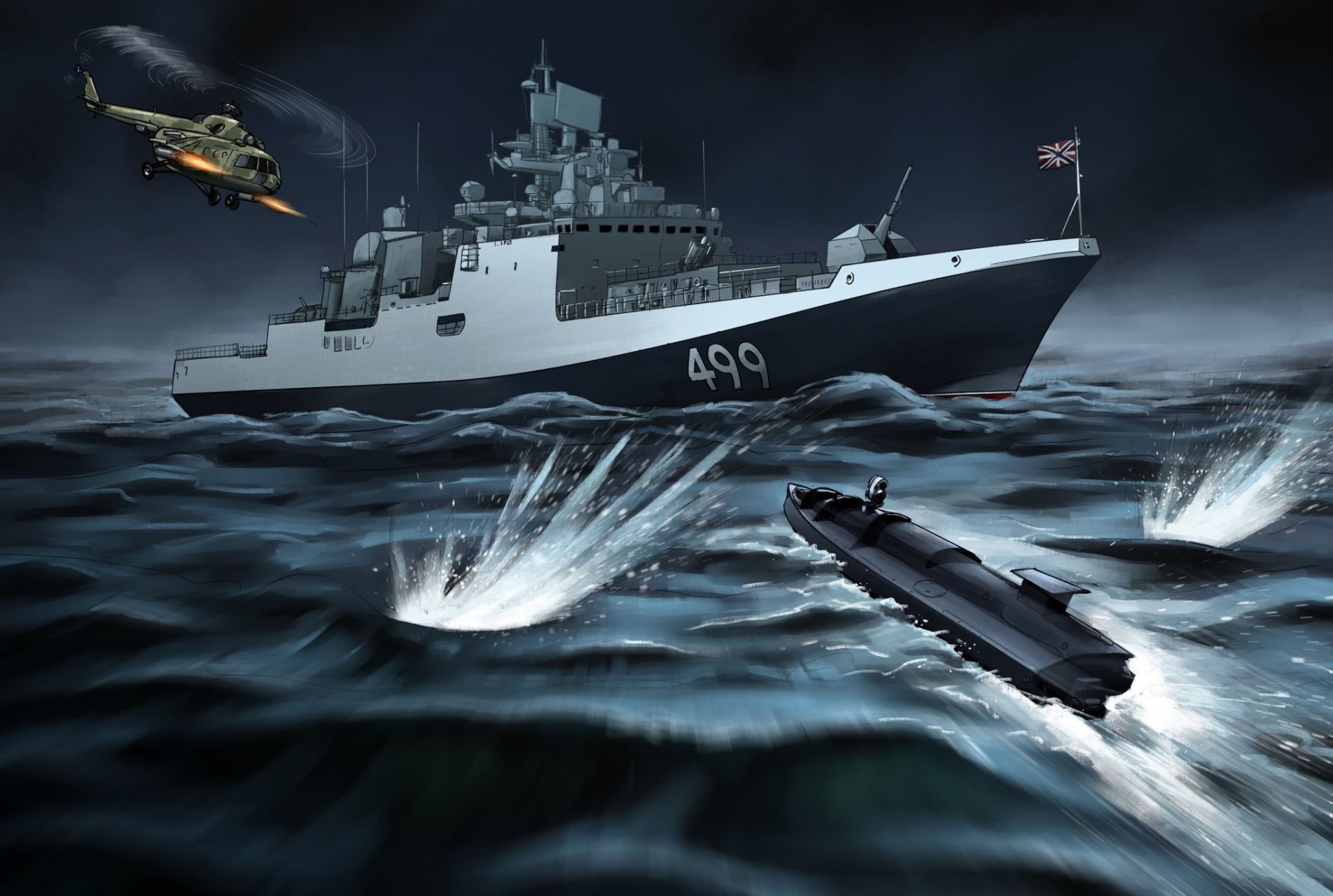 俄罗斯奥列涅戈尔斯基霍尼亚克号775型大型登陆舰遭乌克兰自杀式无人