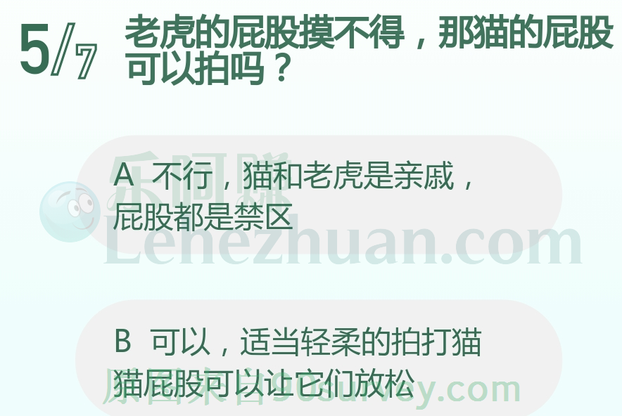 老虎的屁股摸不得，那猫的屁股可以拍吗？