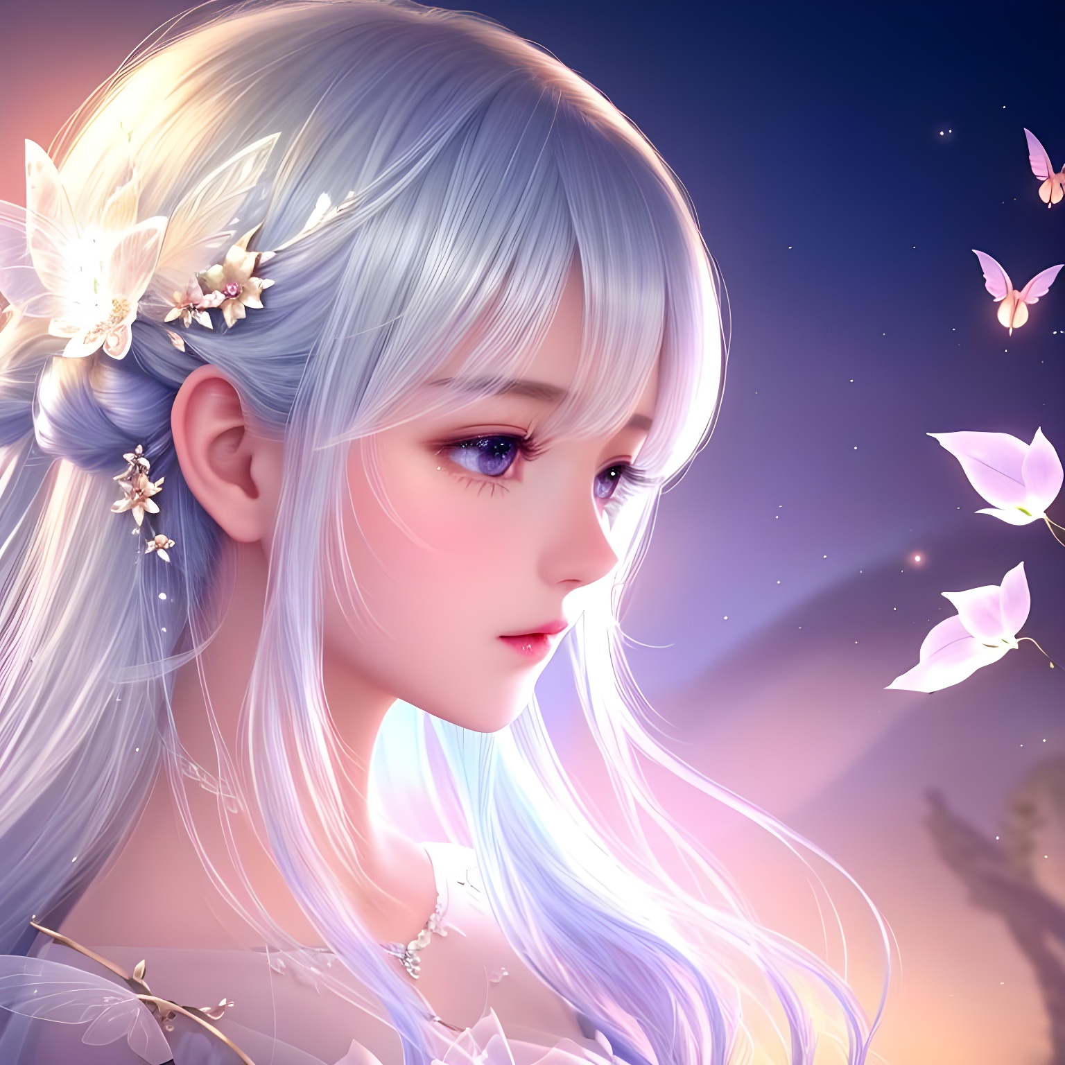 新出的头像,仙女范十足,百度头像又好换了