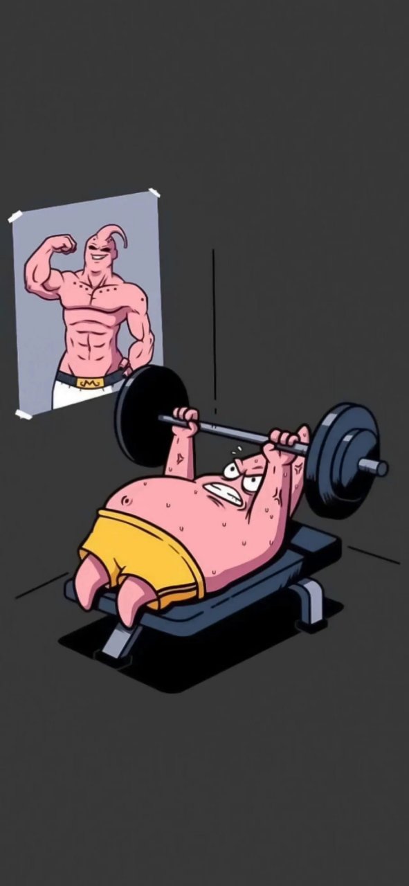 派大星壁纸,加油! #壁纸