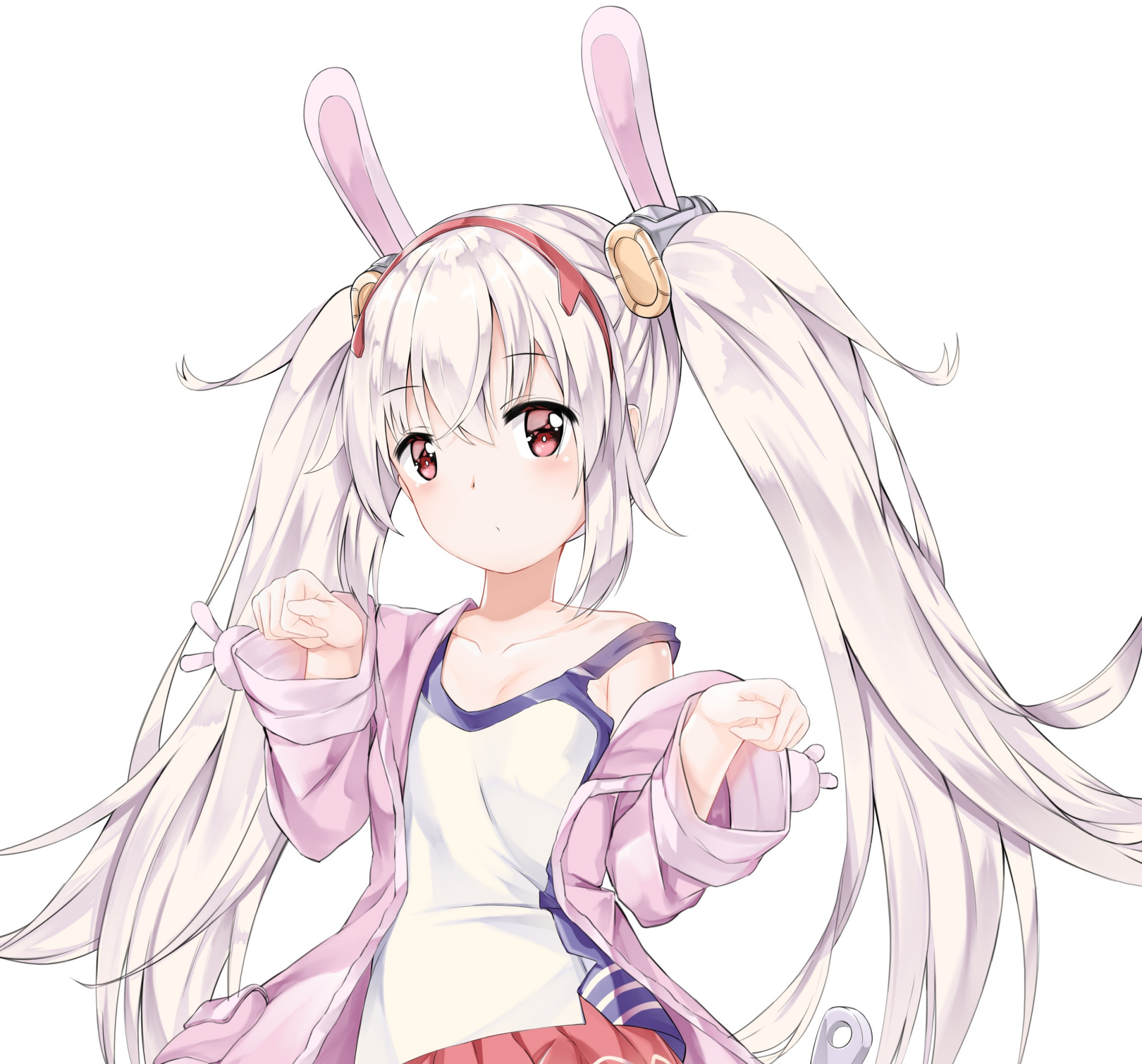 十一位二次元双马尾美少女插画,留下一张你的珍藏就可以拿走了