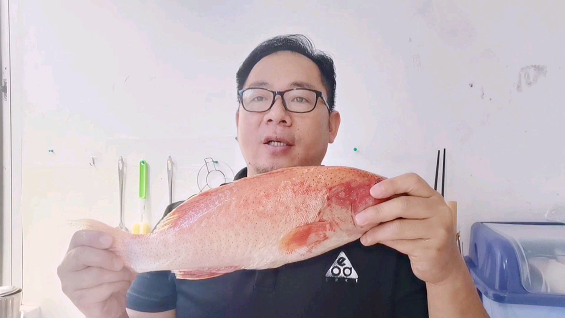 花398元买一条野生东星斑,鱼肉清蒸,鱼骨炖豆腐汤,很美味