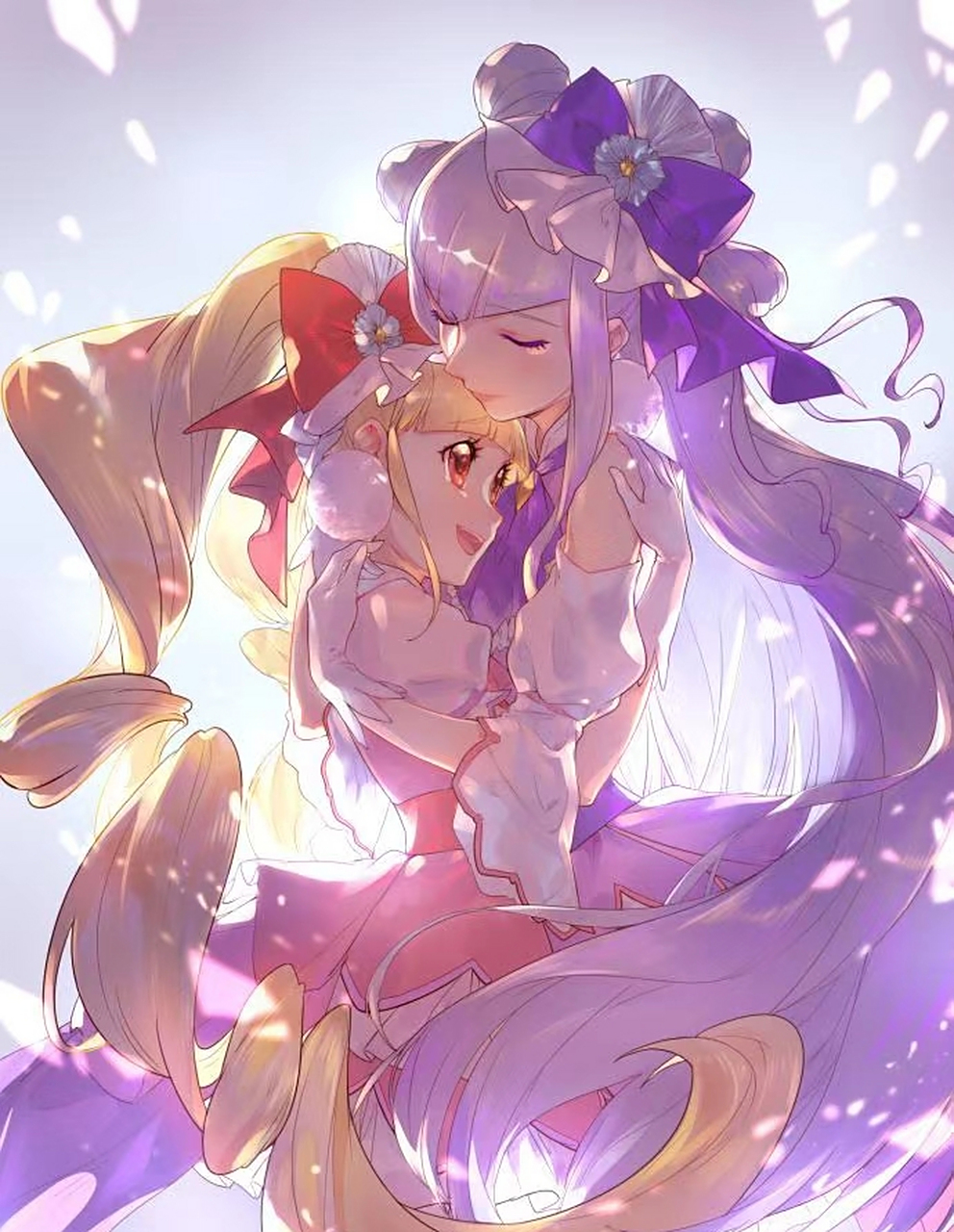 hugtto光之美少女——露露和惠美瑠的拥抱图[嘿哈][嘿哈]#二次元