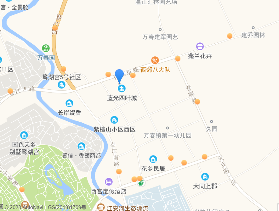 万春镇地图图片