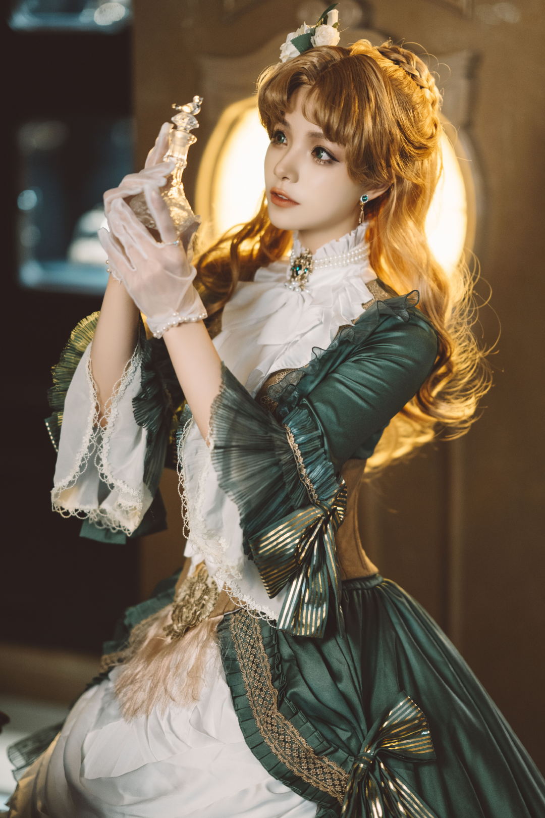 《诡秘之主》之正义小姐奥黛丽cos扮演,顶级lo娘谢安然入圈网文界