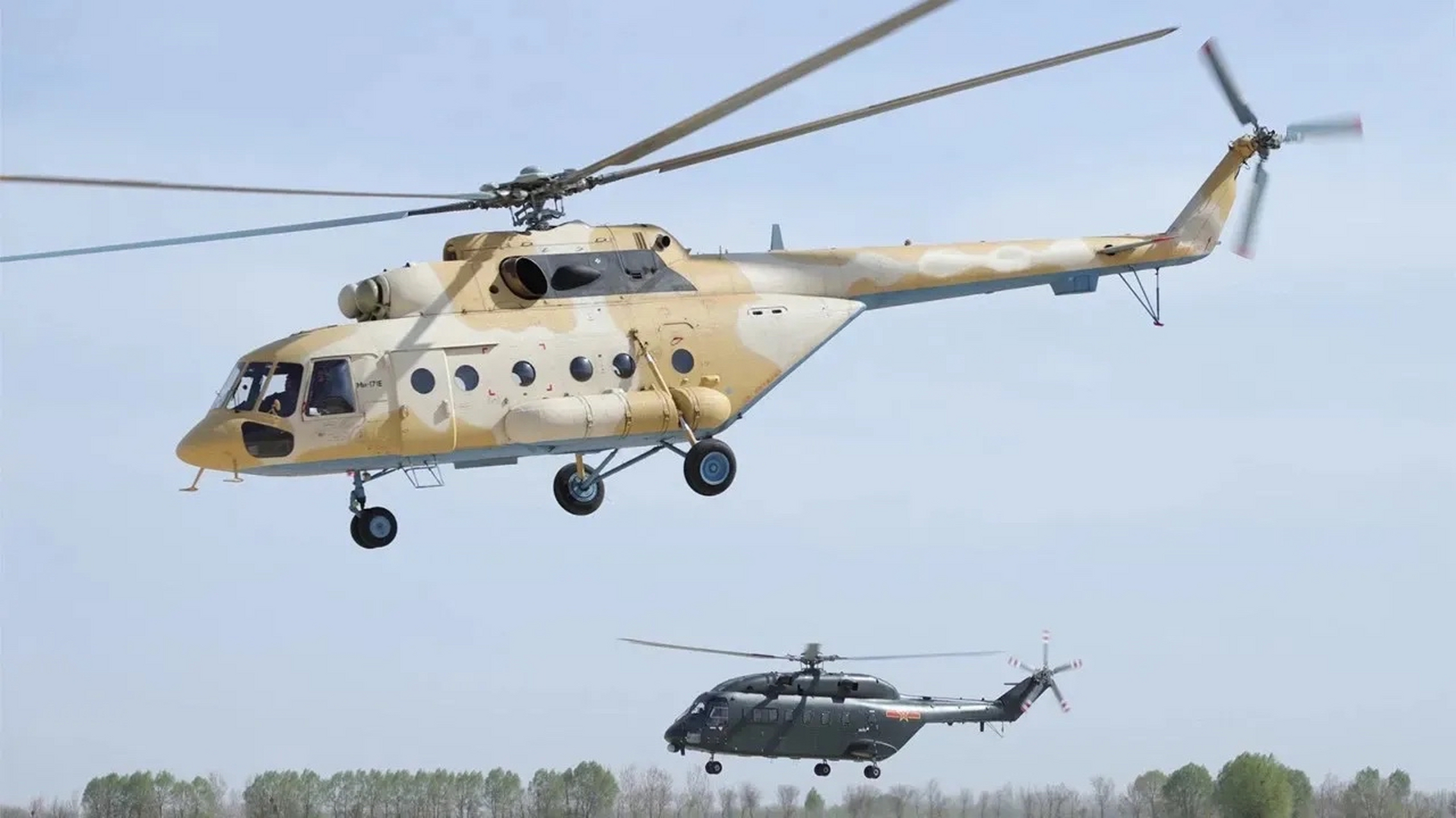 米171直升机的沙漠迷彩～ 稀奇～ 图源水印侵删