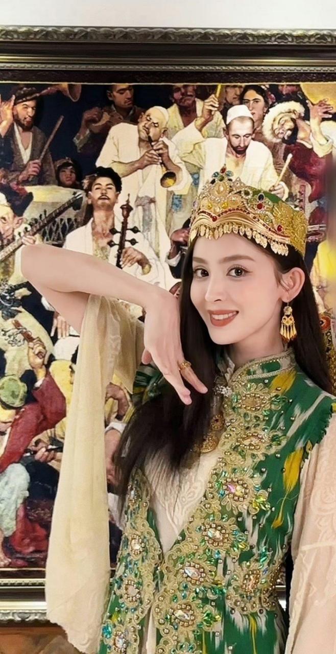 古力娜扎 新疆最美的傲娇的小花,果然新疆出美女!