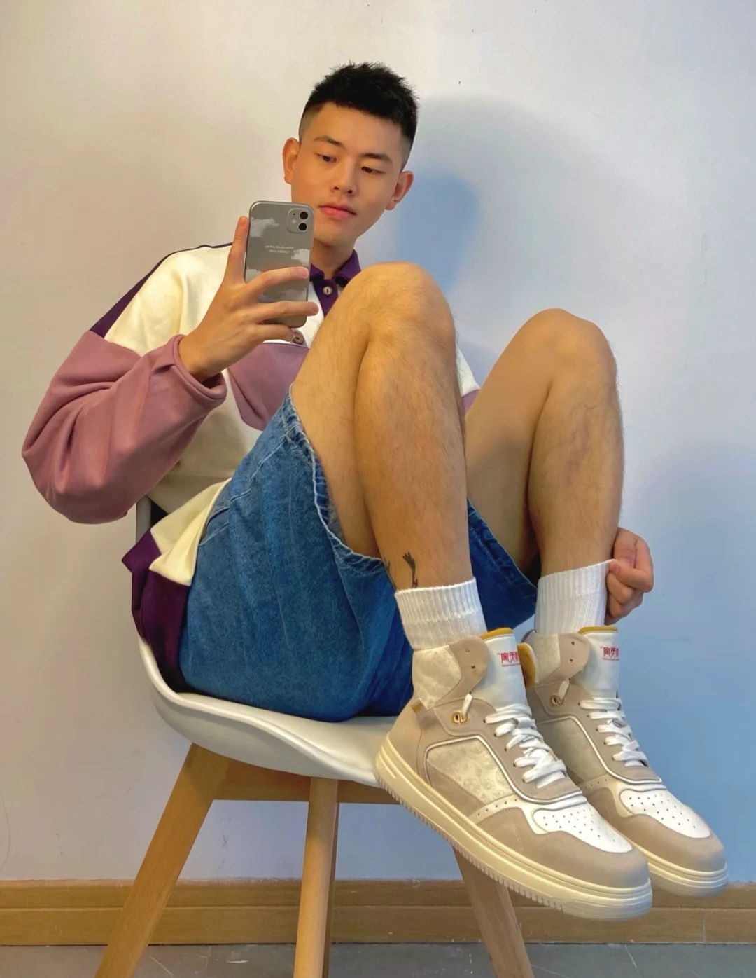 身高182cm,70kg体重,时尚感超强的学院派穿搭,满满的少年感!