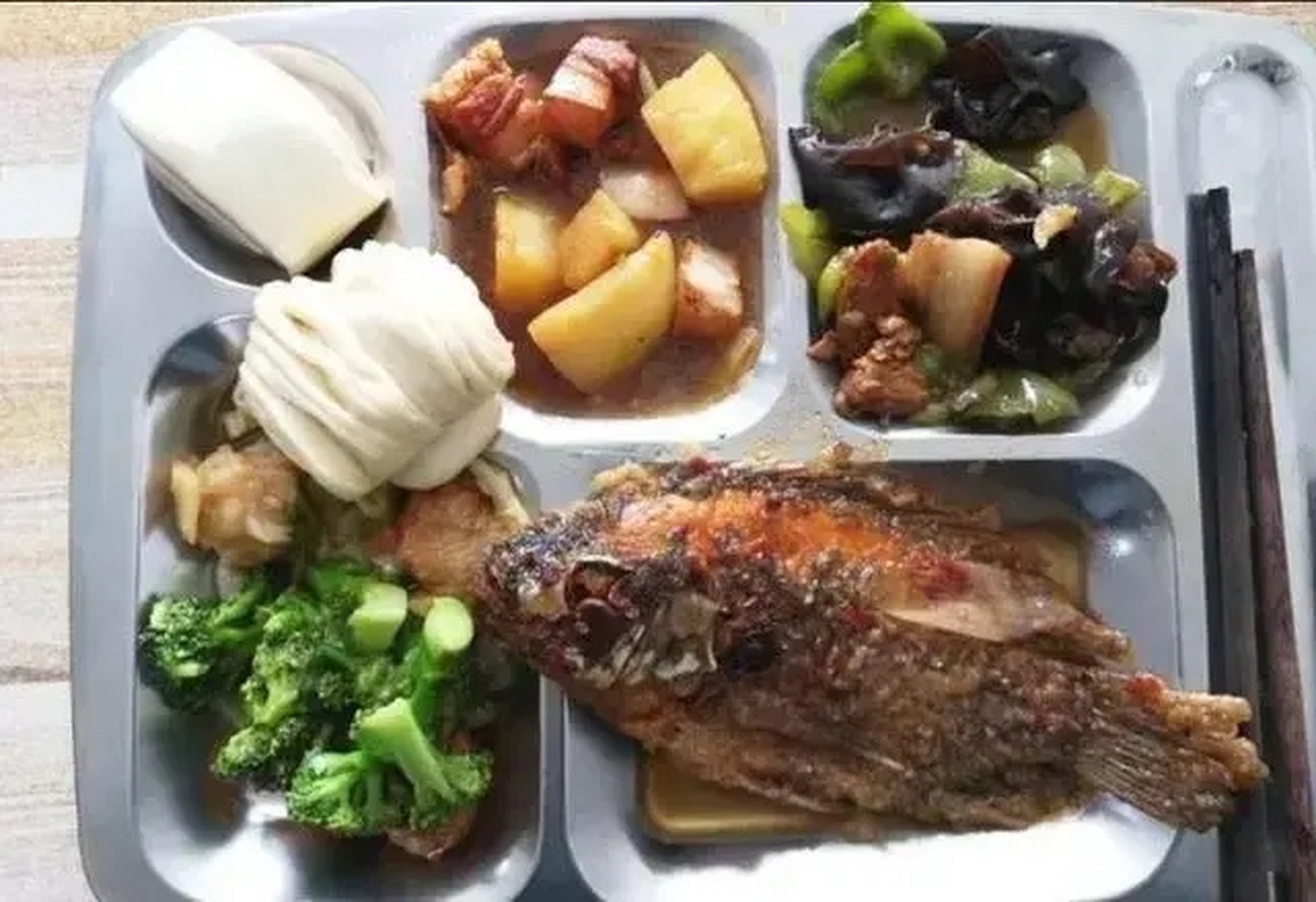 机关事业单位的食堂应该改革了,一元豪华餐应该取消了,花的都是纳税人