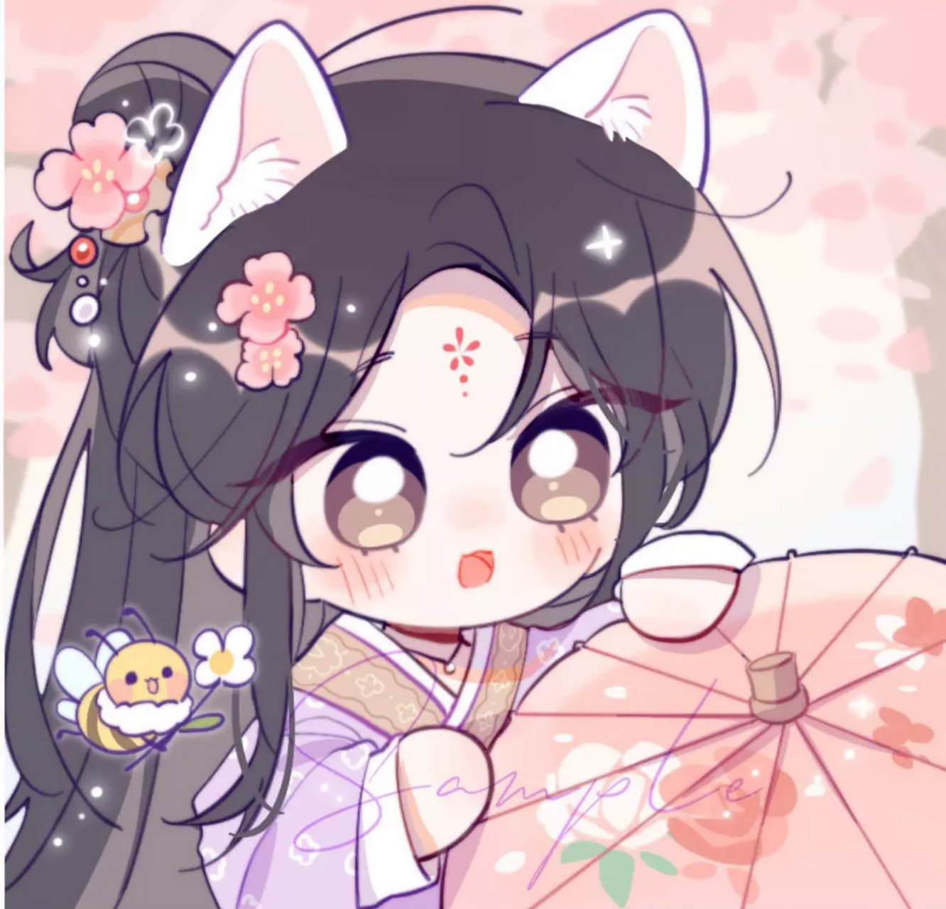 q版小晚宁好可爱啊!  #二哈和他的白猫师尊# #二次元