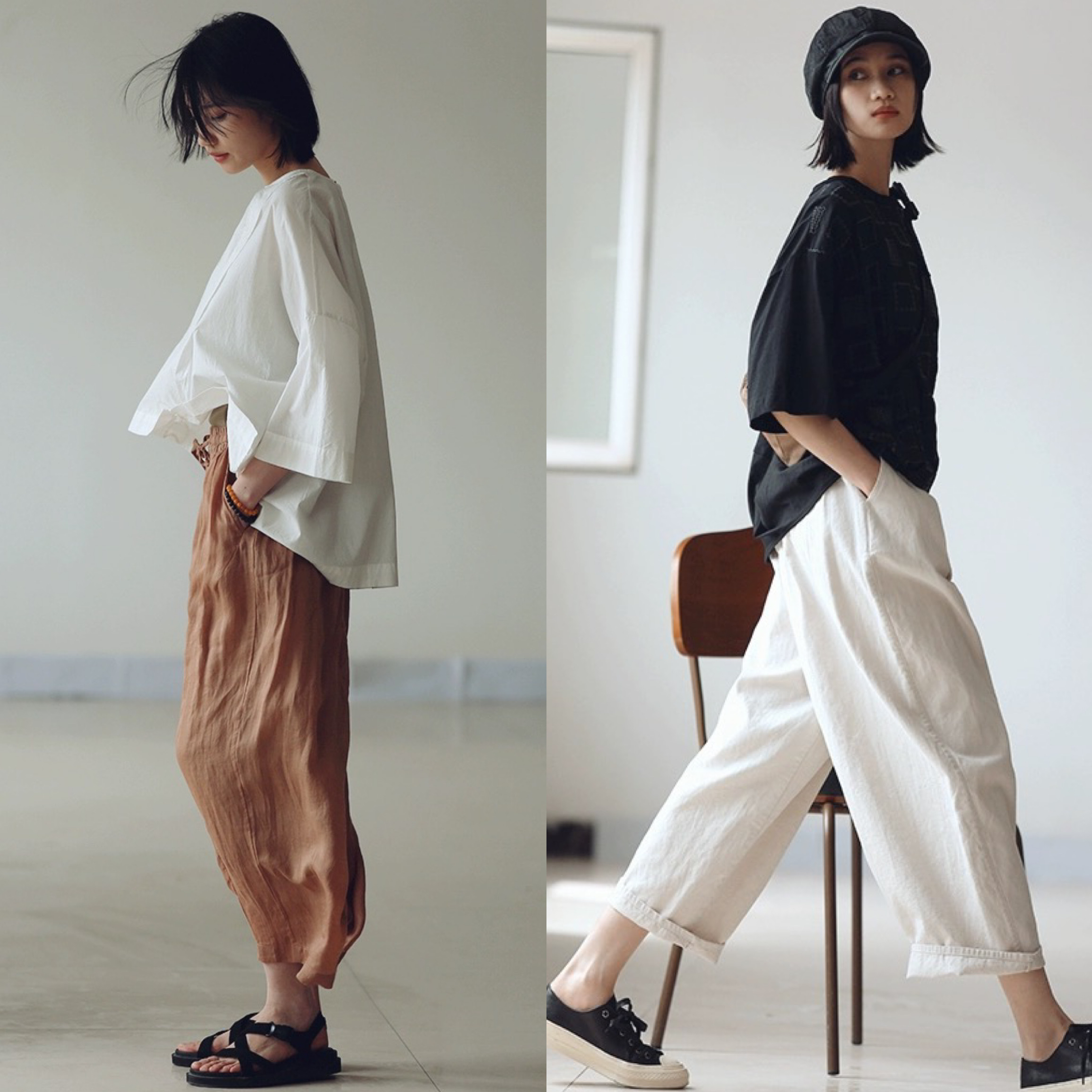 适合出行的休闲文艺风穿搭,简约舒适又有气质