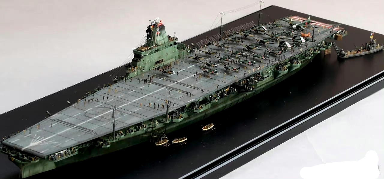 军模欣赏:1/700 岛国海军 信浓号航空母舰