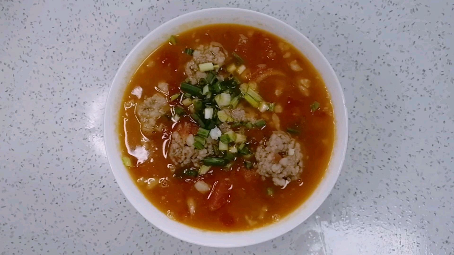 酸爽开胃的蕃茄肉圆子汤,简单好做,特别好喝