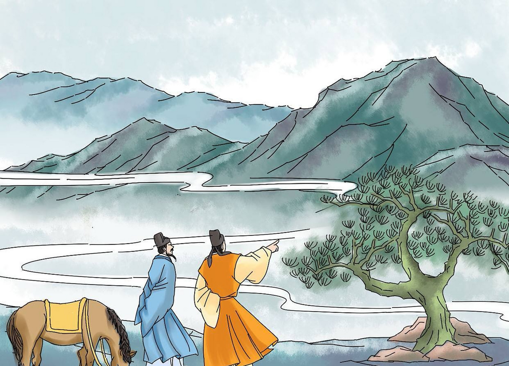 每日读诗: 《送朱大入秦》 (唐)孟浩然 游人五陵去,宝剑值千金.