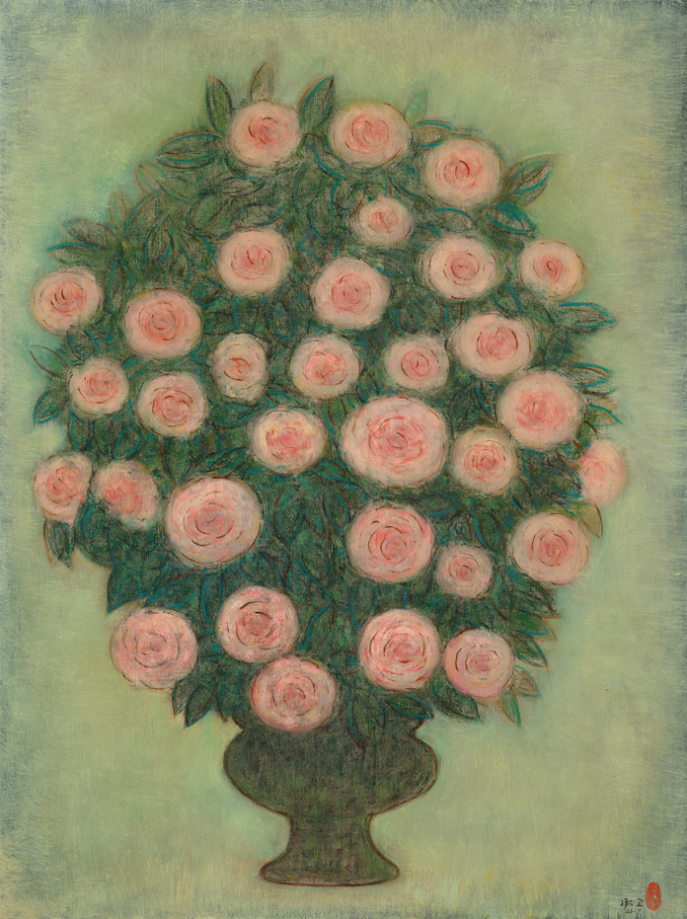陈承卫的花卉系列生命之花油画