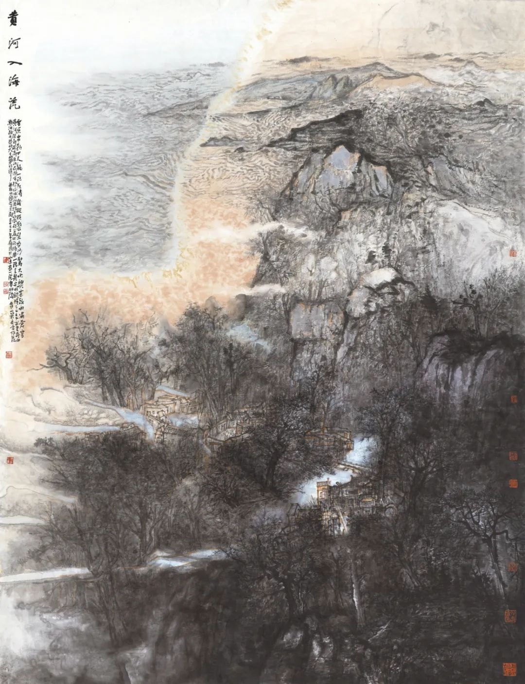 书斋听雨,笔墨流香—读贾荣志的山水画