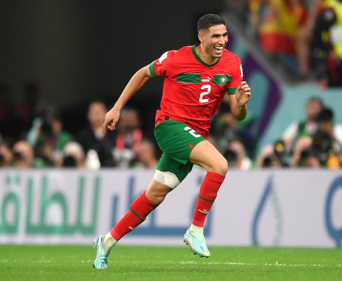 摩洛哥边翼阿什拉夫·哈基米,为球队插上飞翔的翅膀