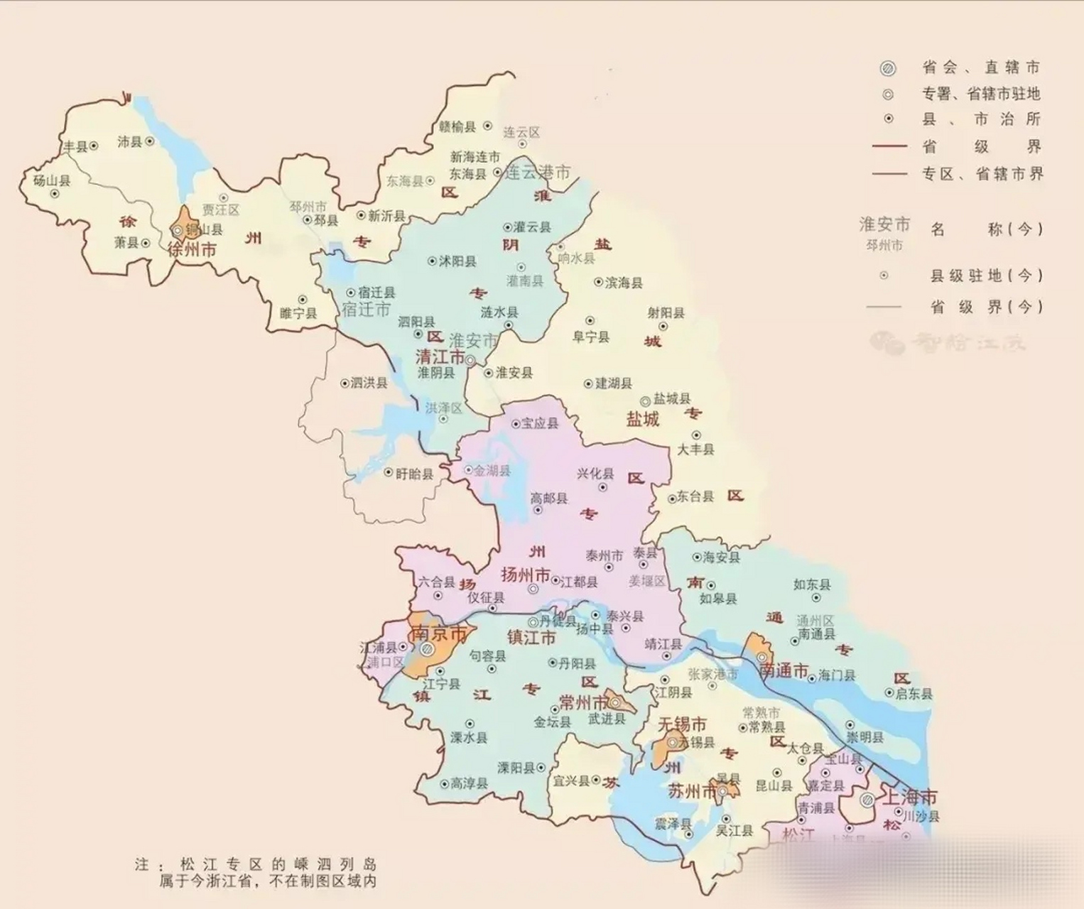 [雲喝酒](圖1) 1949年4月21日設立蘇北行政區,駐地泰州市;1949年4月