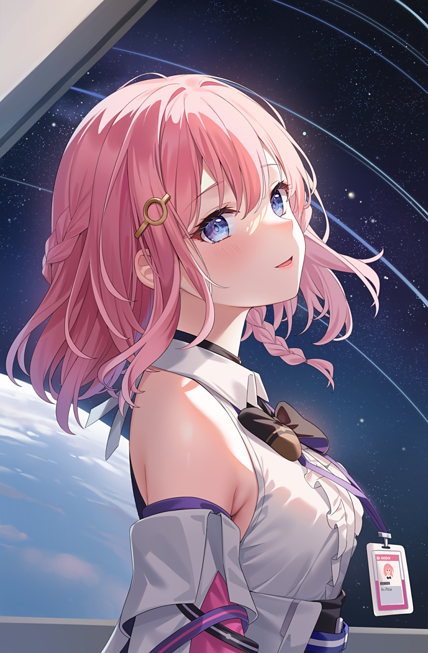 画师:hitsu,艾丝妲侧颜真的很美,不同角度不同背景给人的感觉是不一样