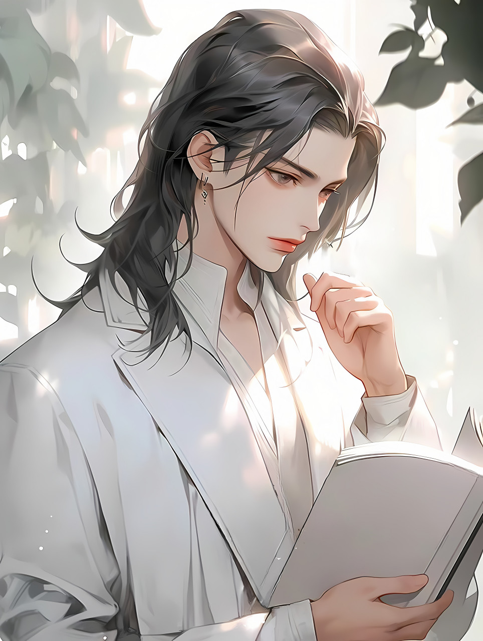 看书的贵气公子 #二次元# #ai共创计划# #ai绘画