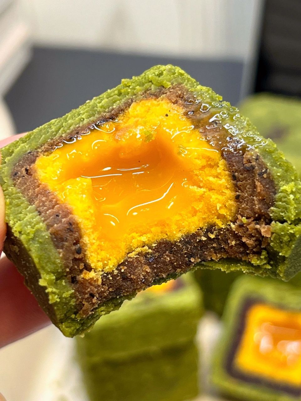 抹茶月饼…谁懂啊01 好喜欢这抹茶酥皮,又香又酥!