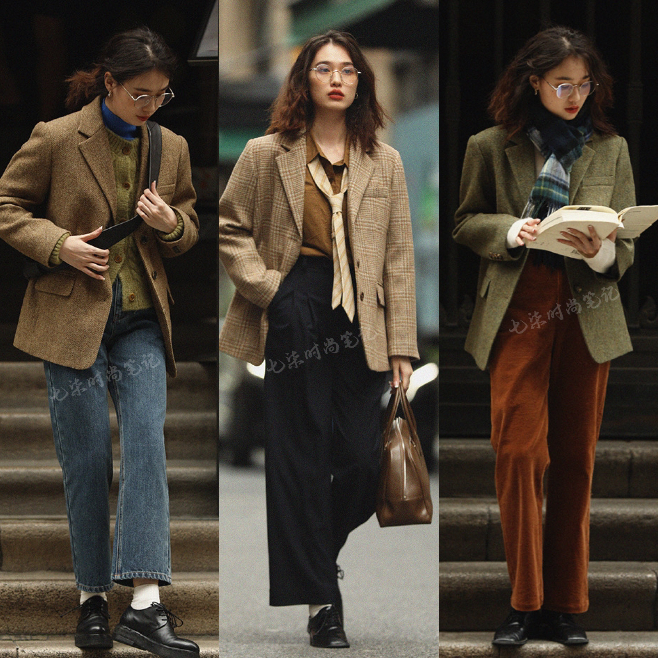 秋冬穿出高级文艺感,24套知识分子风穿搭,低调时髦还很气质