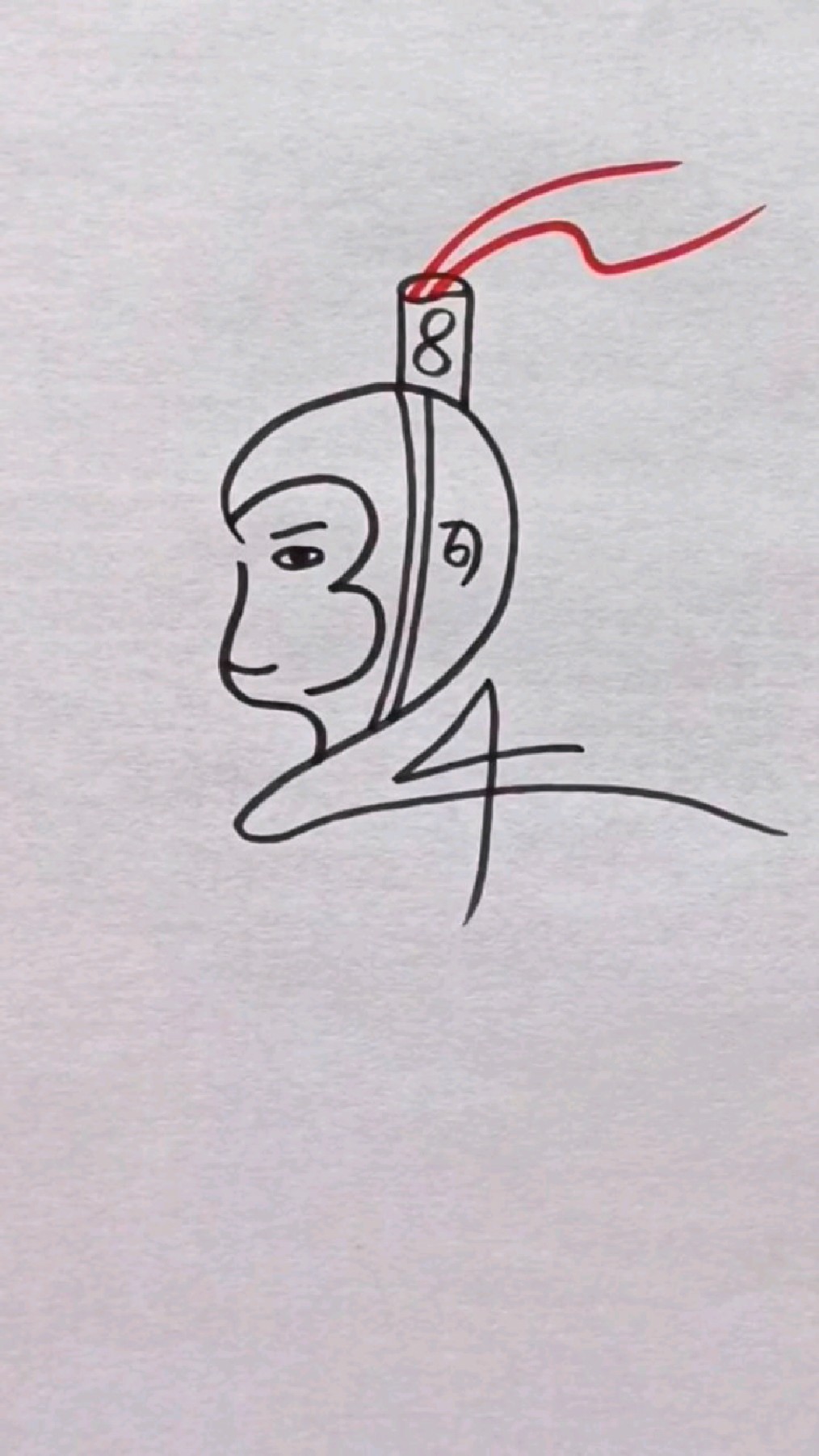 用数字画孙悟空一学就会