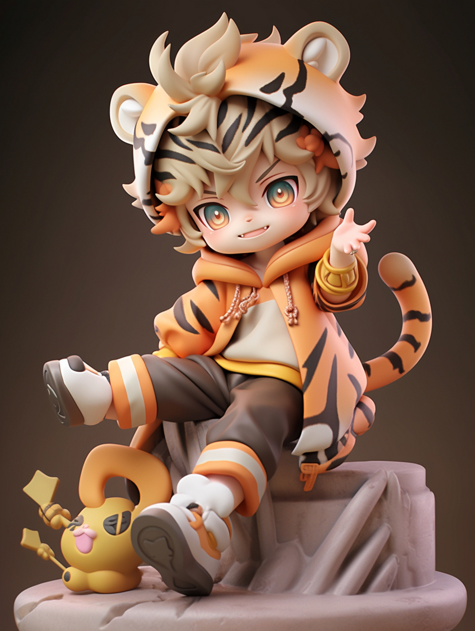 十二生肖男孩 泡泡玛特风