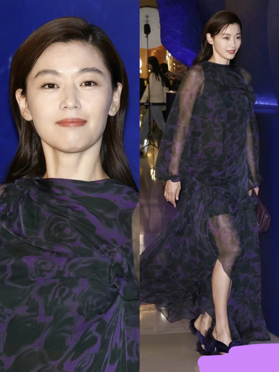41岁全智贤香港出席活动现状有争议,这次衣服选错了,看起来显老,她