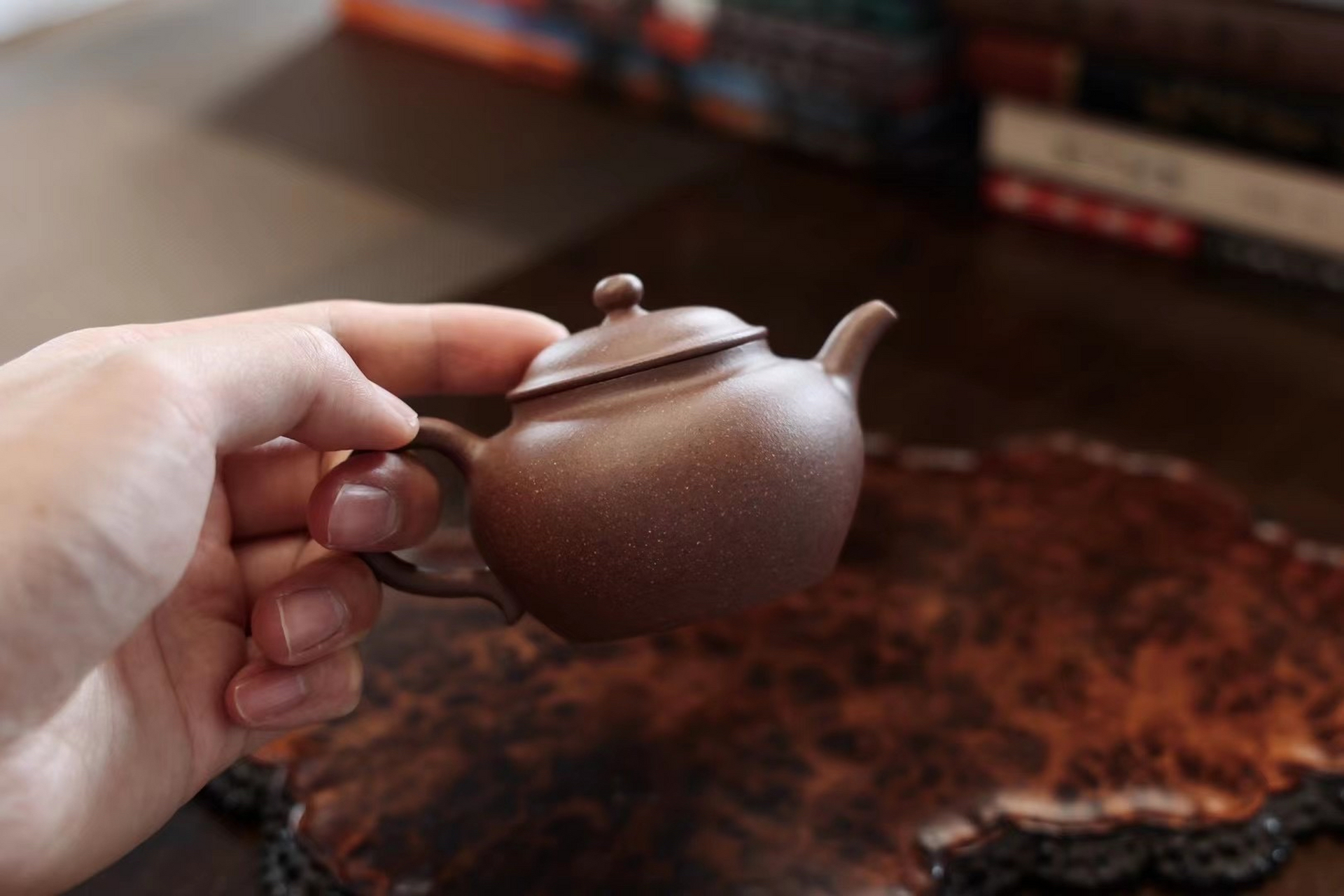 朱云舒徒弟 沈鹏 『古莲子』130cc#紫砂壶# #全手工