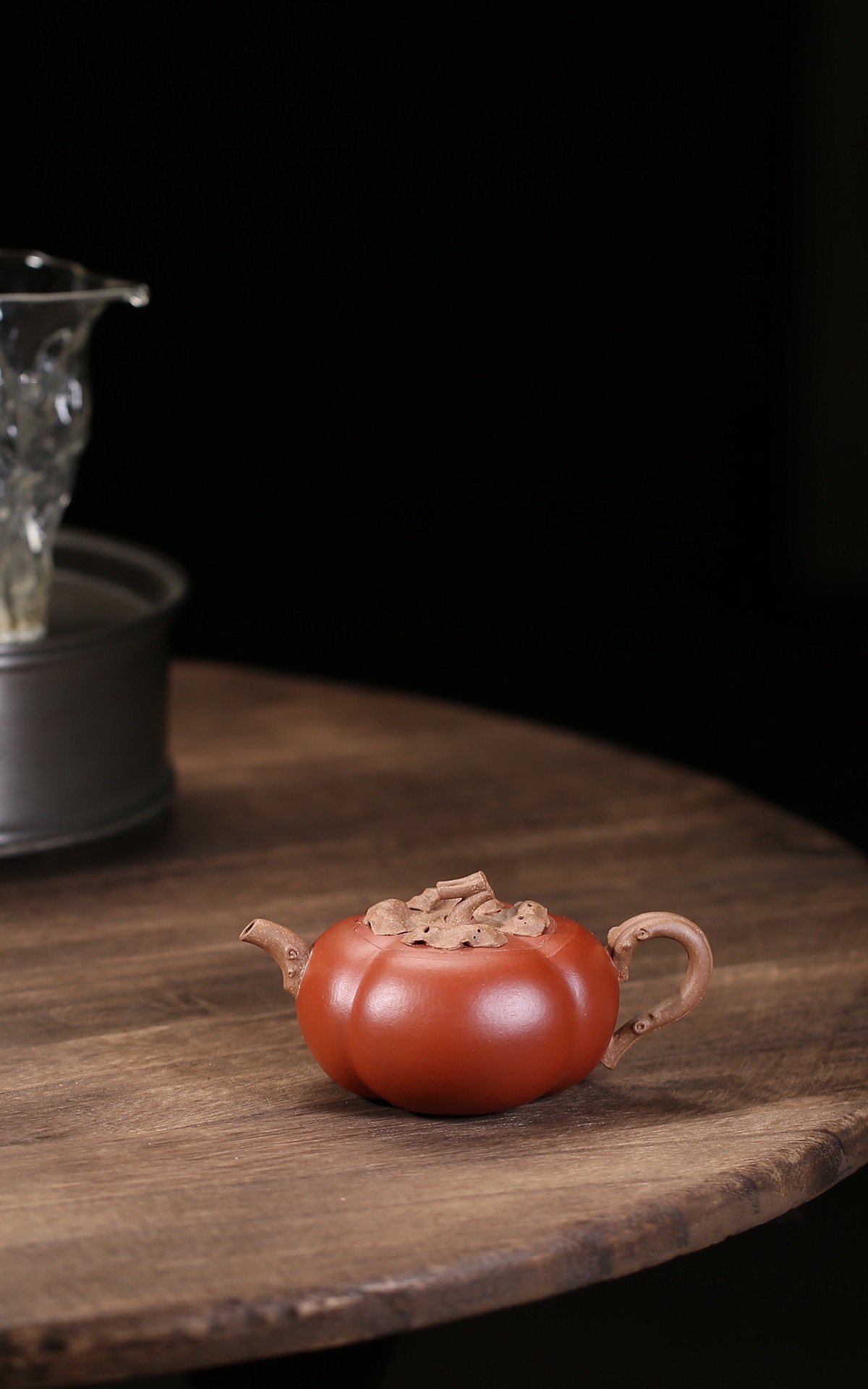 宜兴紫砂壶许雪强全手工柿子壶