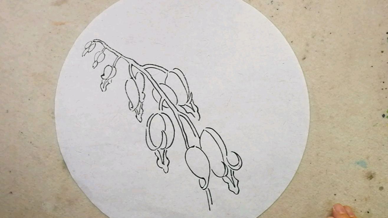 零基础花鸟画,鱼儿牡丹花原来是这样,小秦画画教你如何画