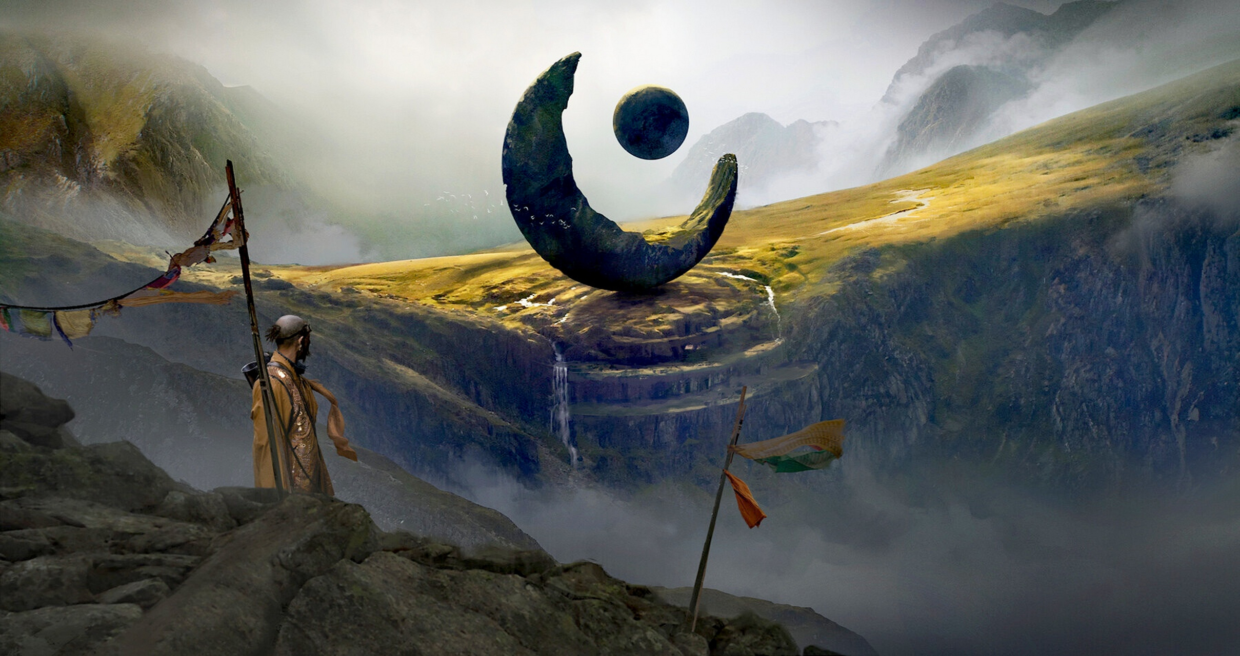 画师andy walsh概念场景设计欣赏,描绘了不同风格的奇幻景象,有些来自