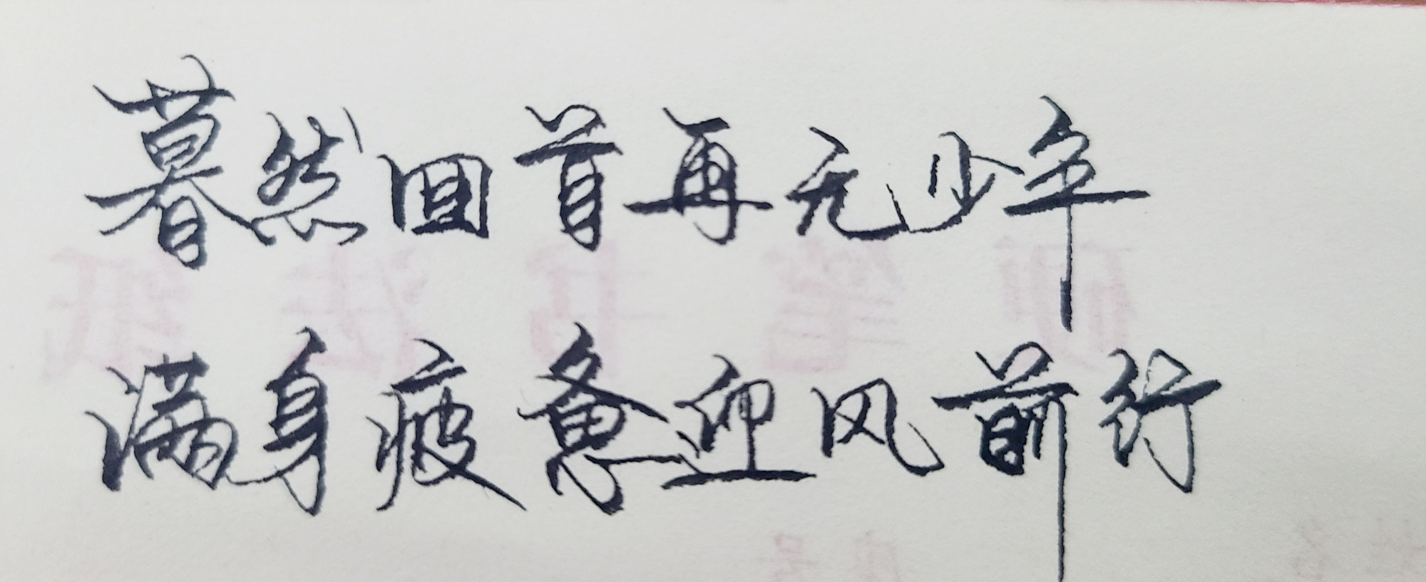 蓦然回首已无少年,满身疲惫迎风前行