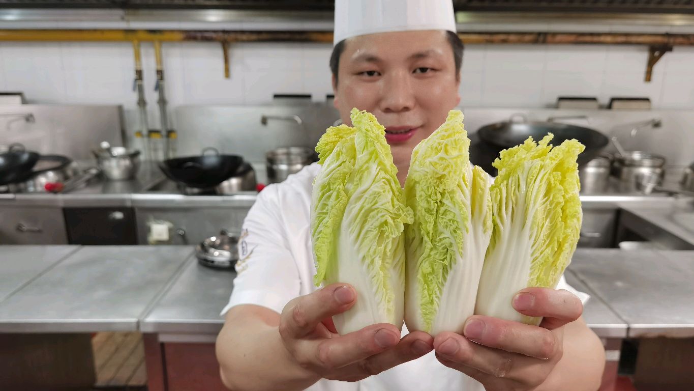 厨师长分享:“娃娃菜”好吃的做法,口感爽脆,非常下饭