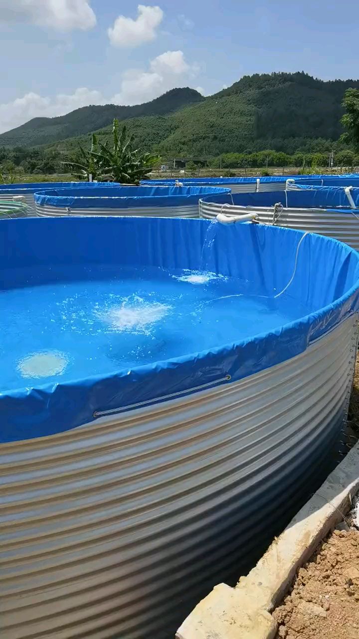 镀锌板帆布水池养鱼池地基层要铺一层火砖才牢固,你是这样做吗?