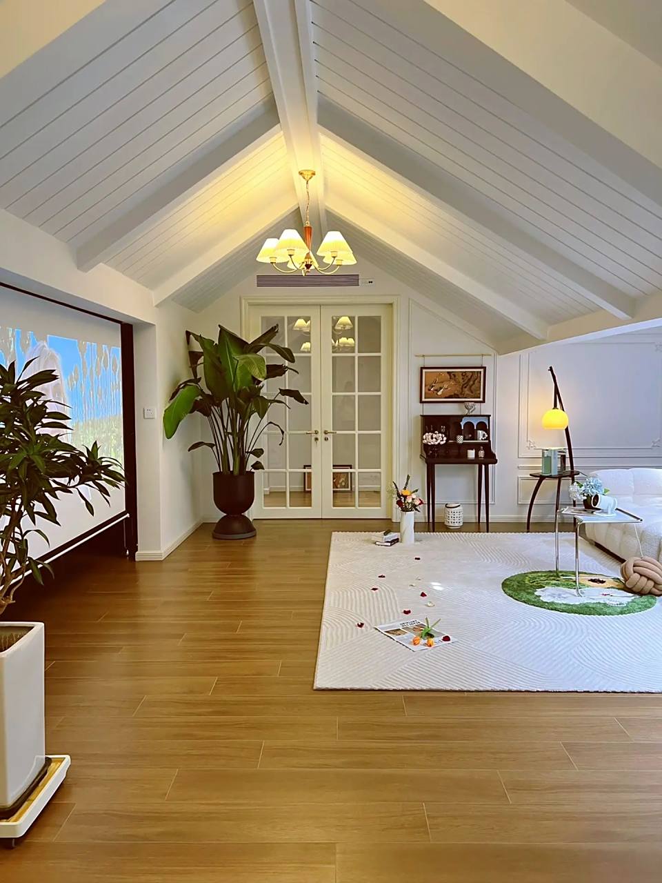 顶层复式小阁楼,装修美式实在太美了!