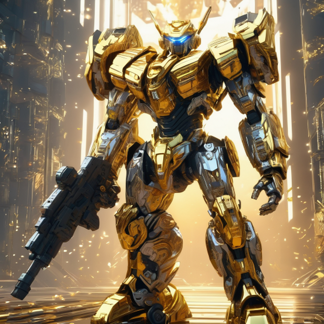 用文心一言生成的——机甲战士图片,个人感觉还不够高清,大家觉得怎么