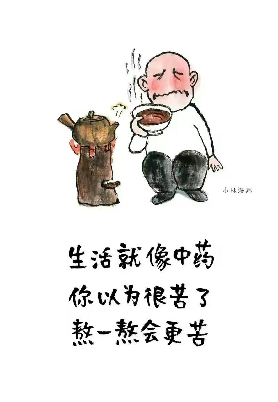 生活就像中药,你以为很苦了,熬一熬会更苦.