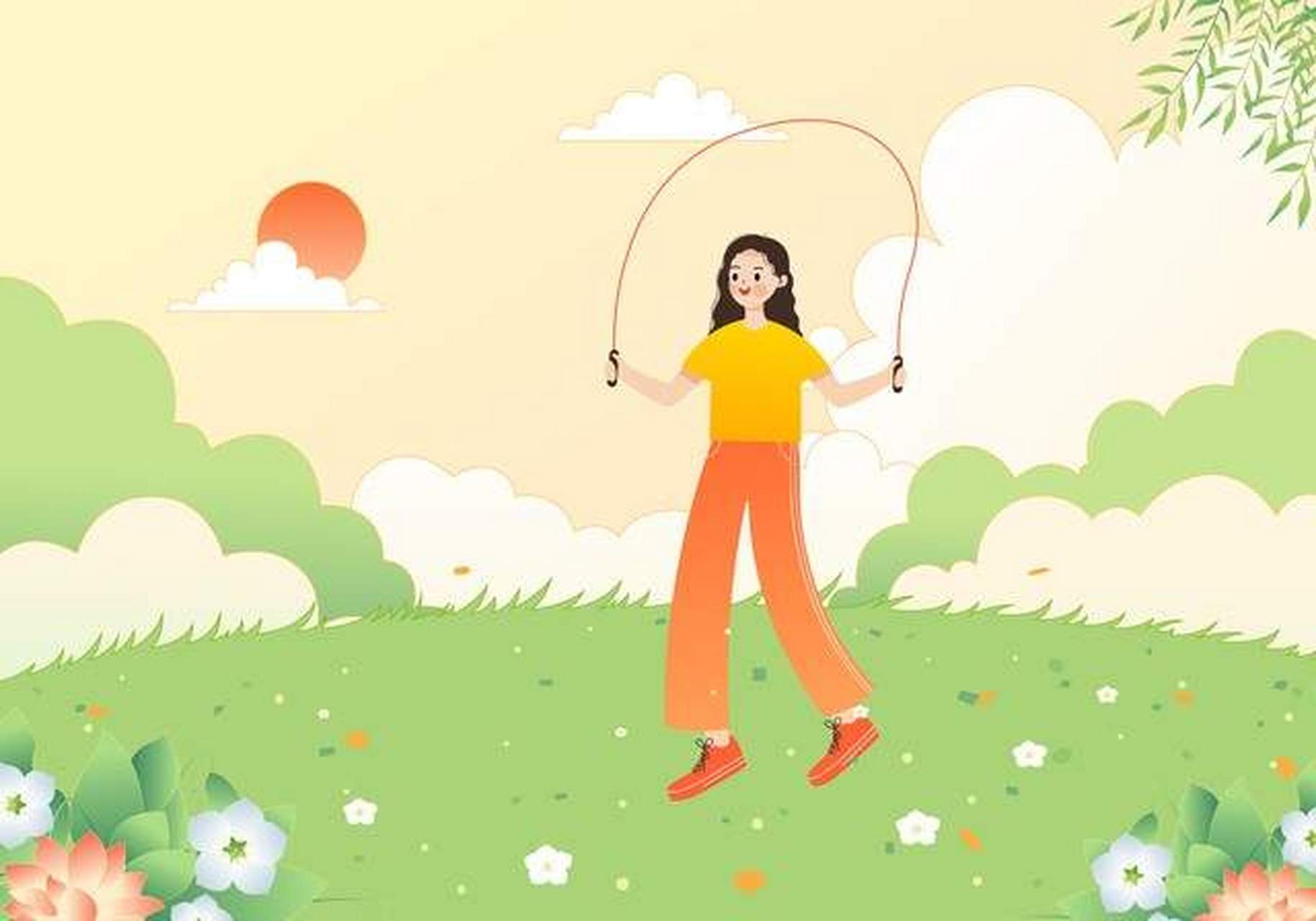 跳绳可以作为一种有效的有氧运动来帮助减脂.