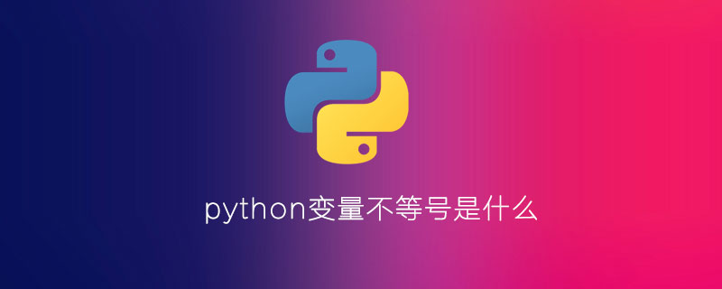 什么是python变量不等号