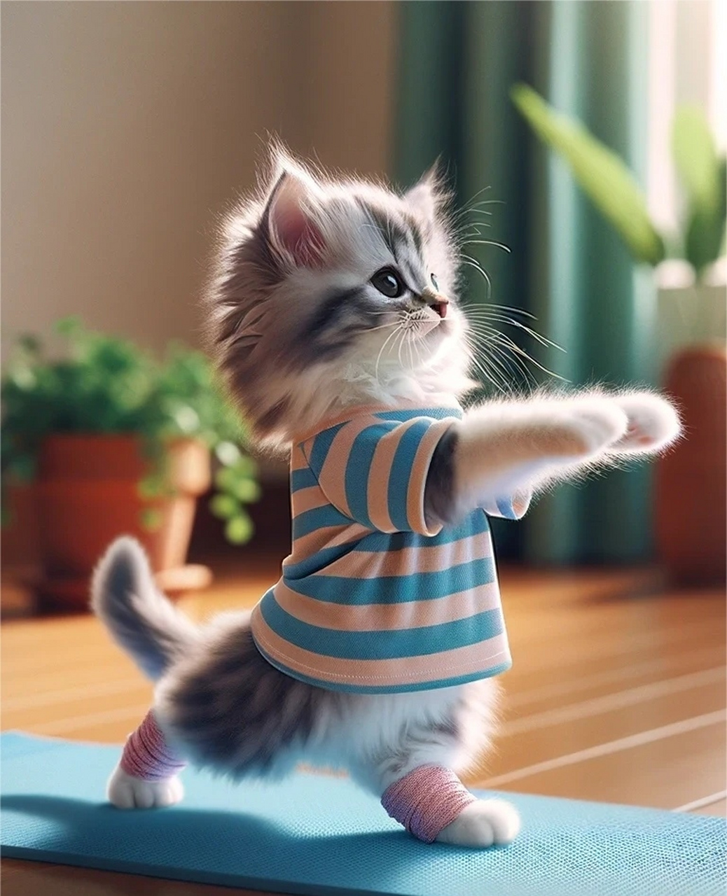 练瑜伽的小猫咪#晒出家乡冬日美食