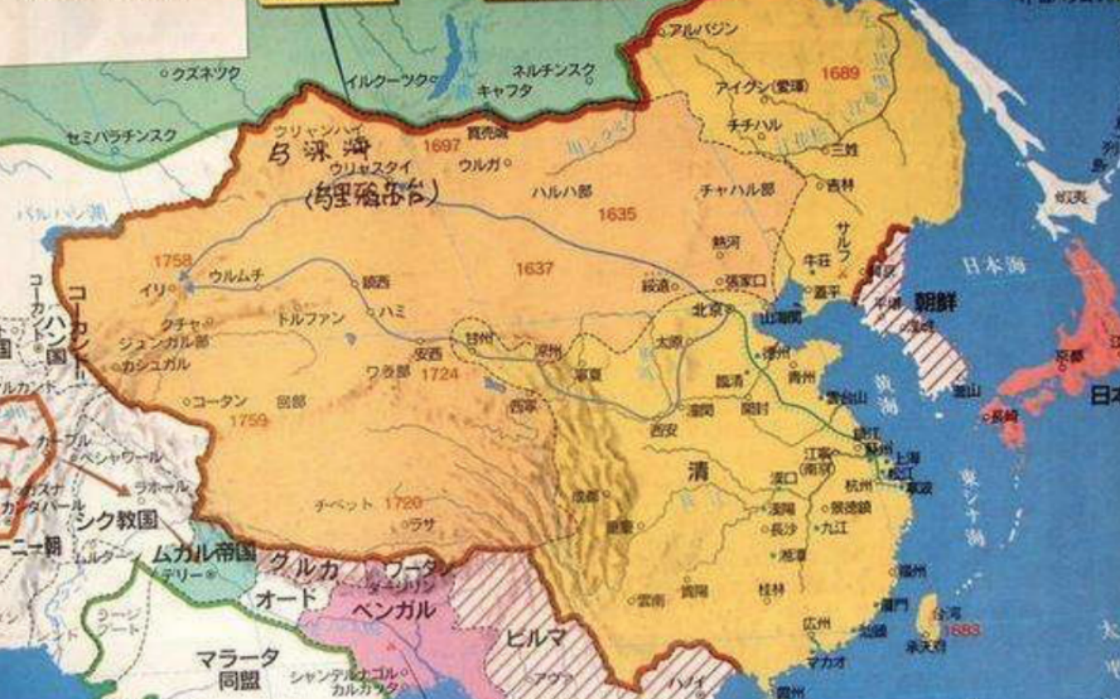 扎心了,与外国人画的明清地图对比,到底是谁奠定了我国的版图