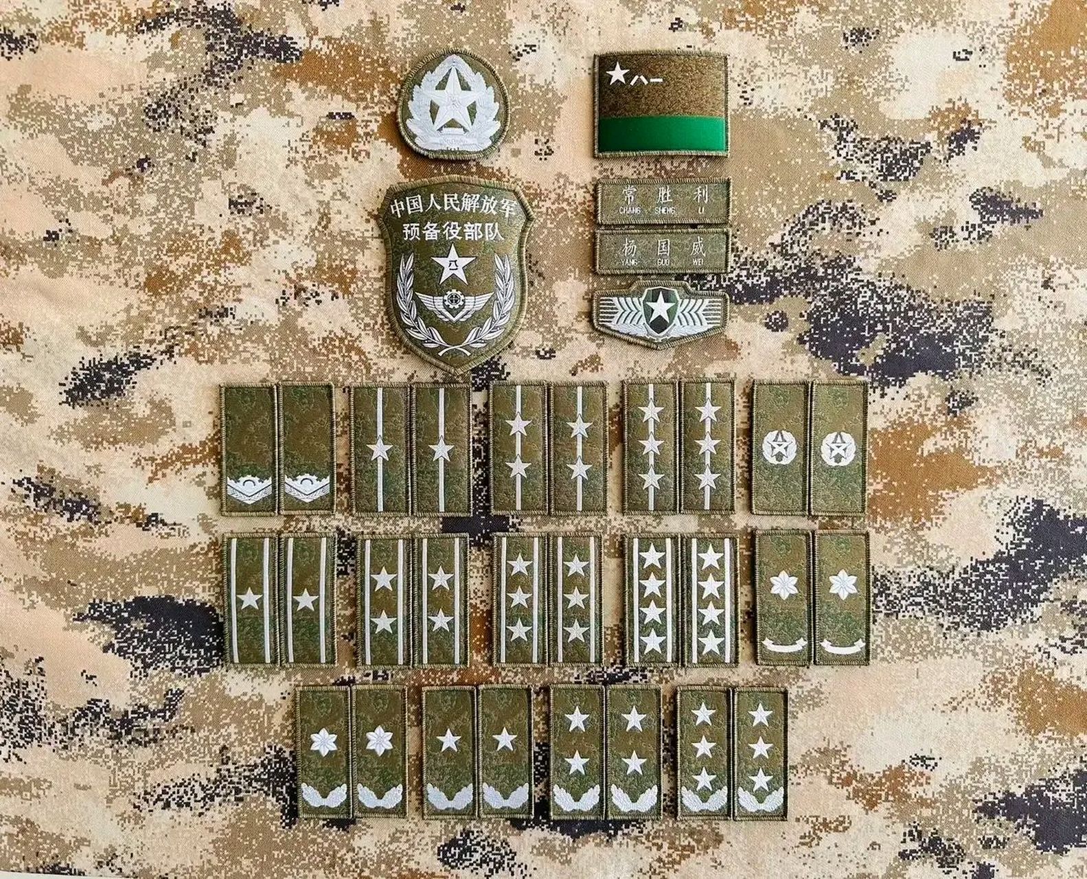 预备役部队最新军衔标识.