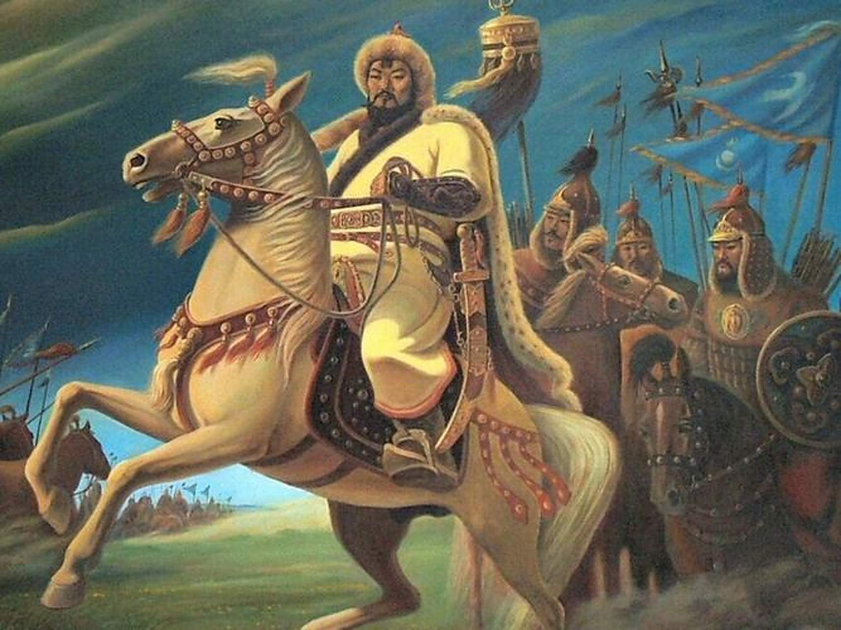 也速干奋力反抗却无可奈何.