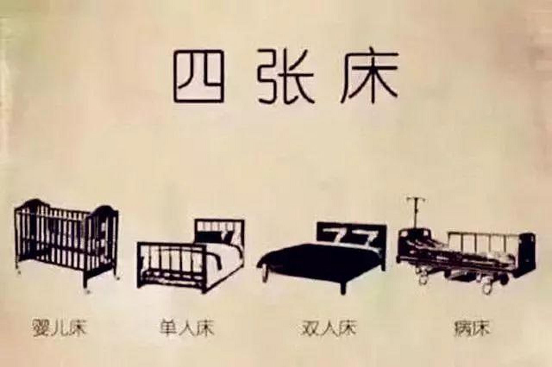 人生四辆车,四张床,四个瓶