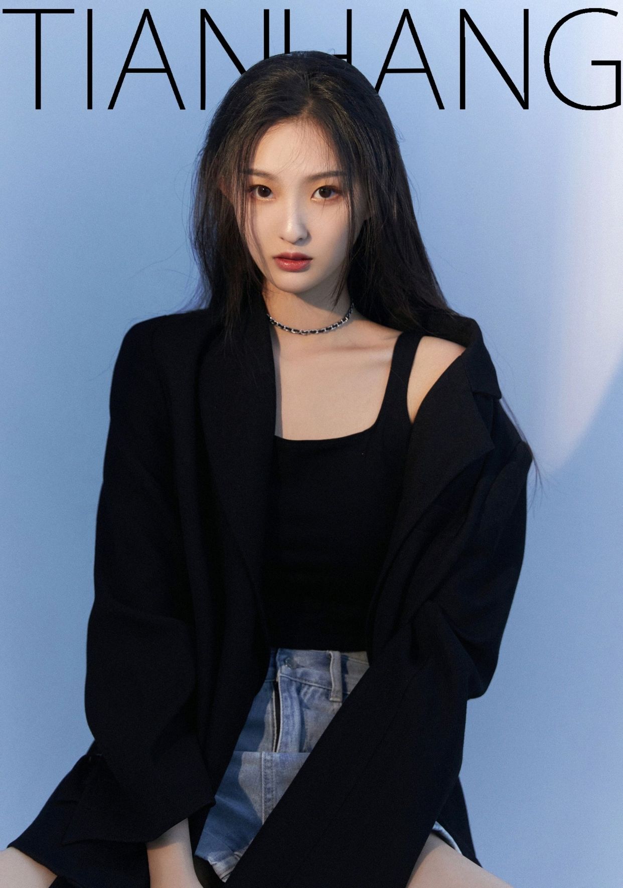 长发御姐,锁骨分明