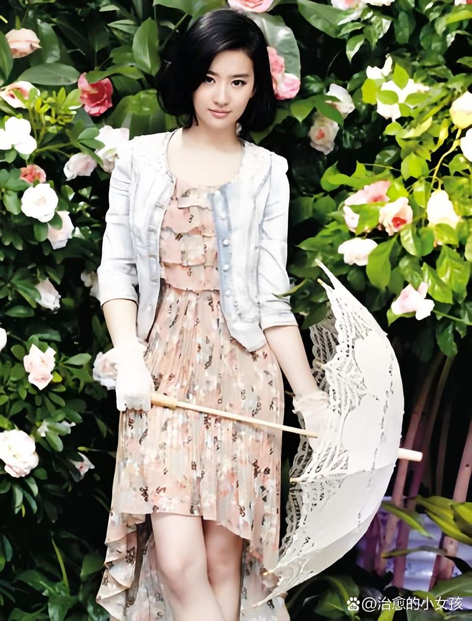 【刘亦菲】短发,颜值感觉大打折扣