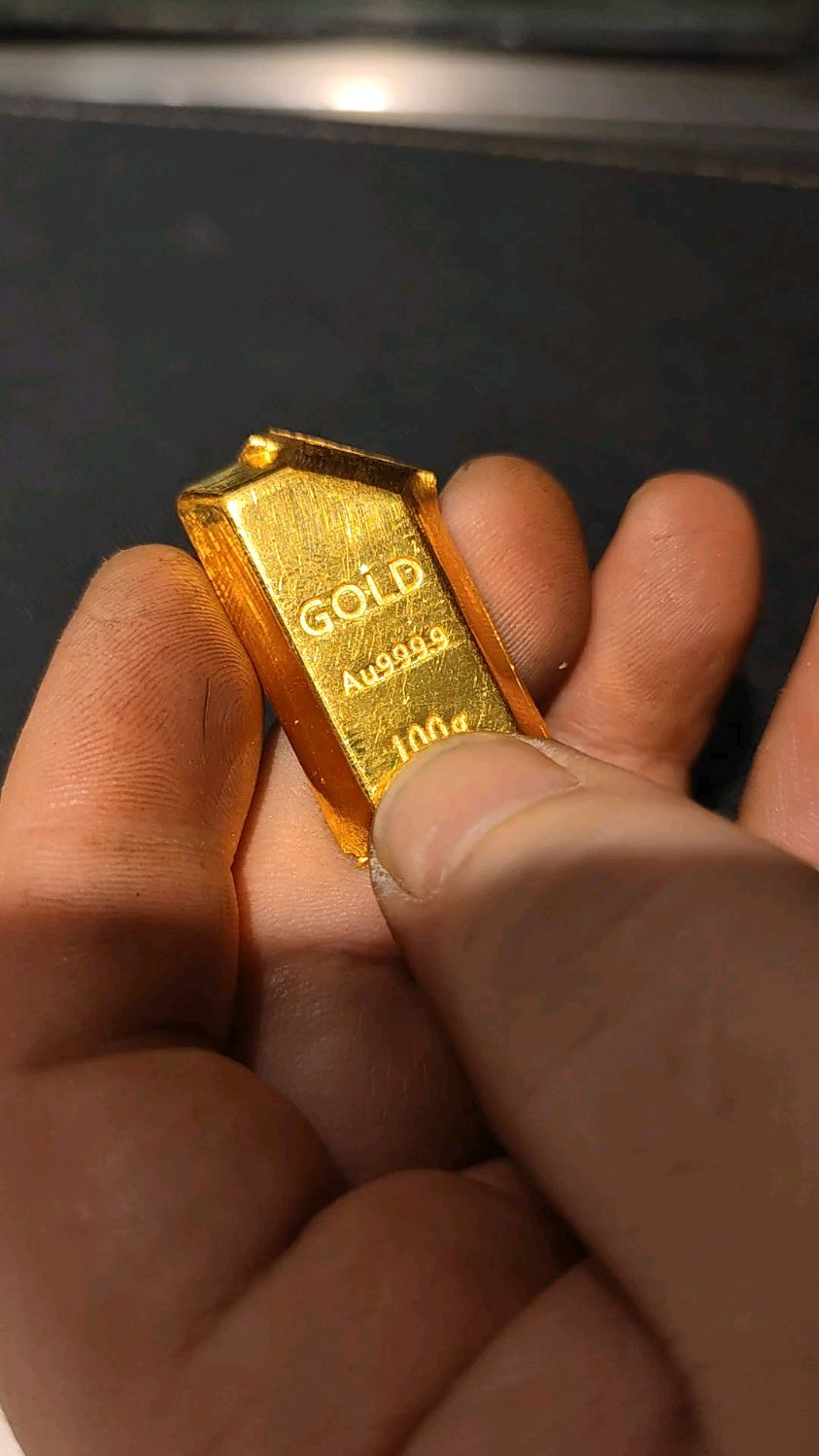 20克的黄金宽面大戒指