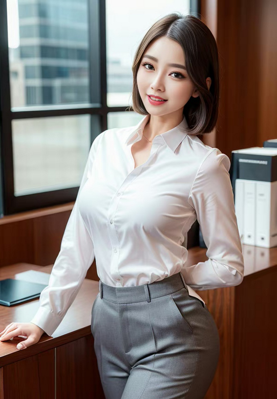 百度ai绘图黑科技# #ai绘画# ol女秘书